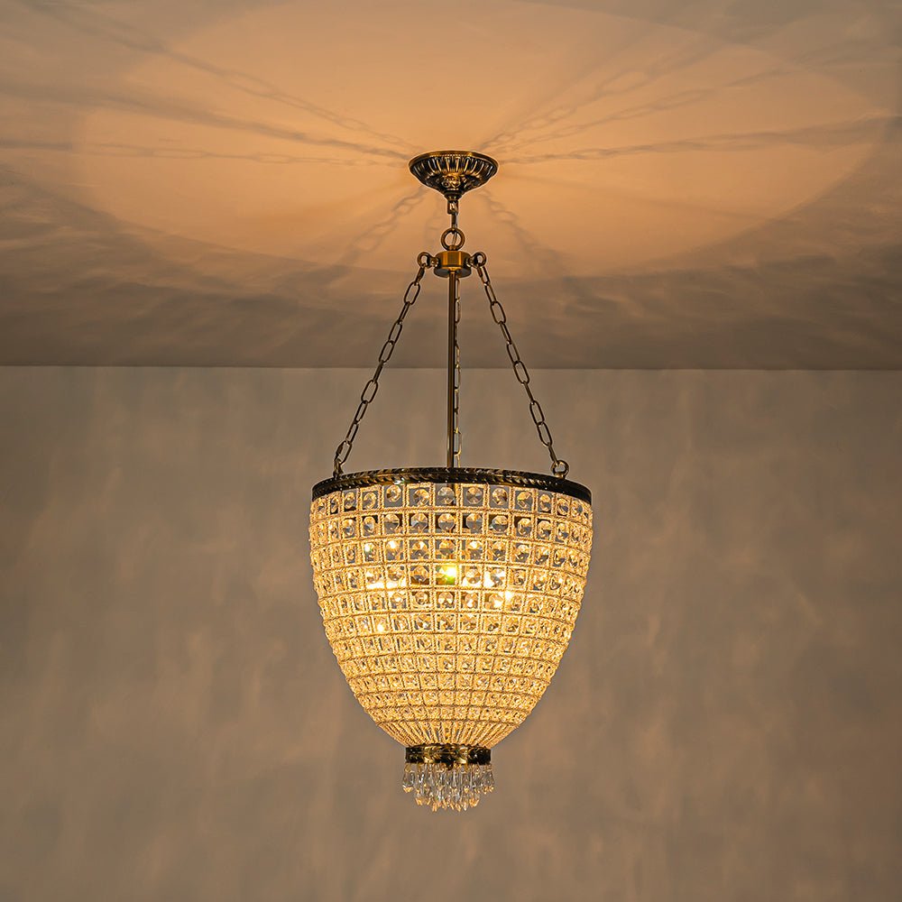 4-Light Basket Crystal Chandelier - Image 10