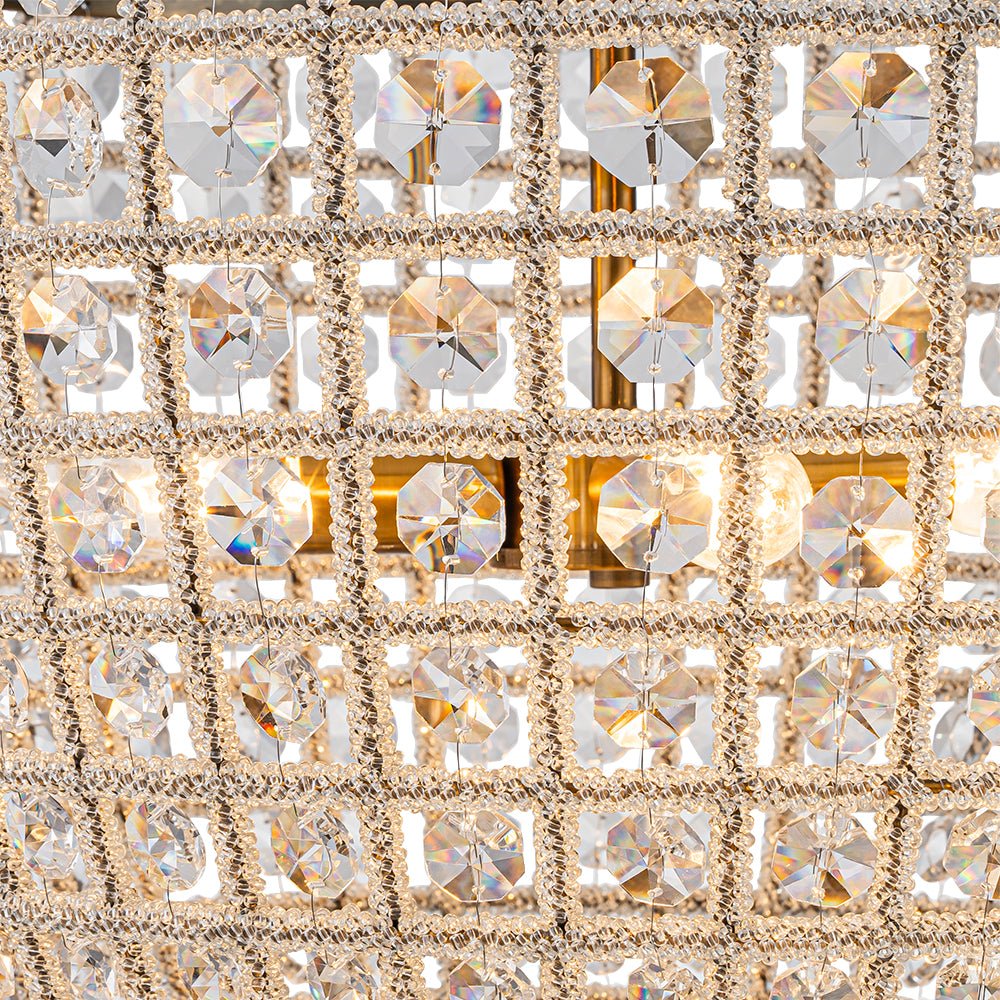 4-Light Basket Crystal Chandelier - Image 12