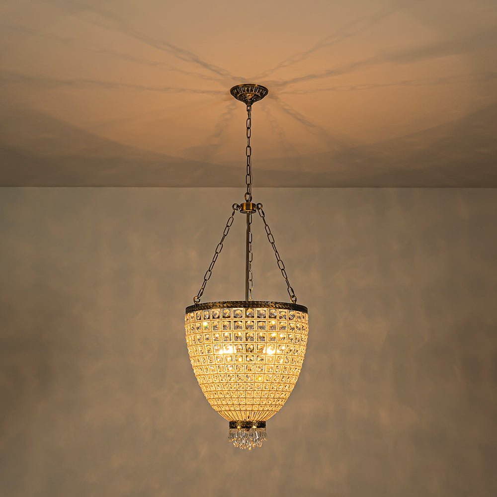 4-Light Basket Crystal Chandelier - Image 11
