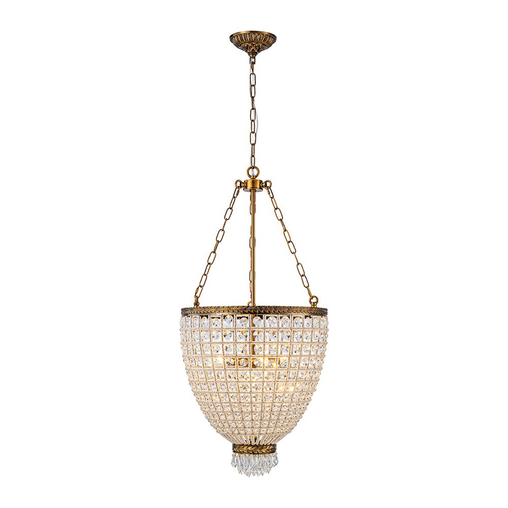 4-Light Basket Crystal Chandelier - Image 5