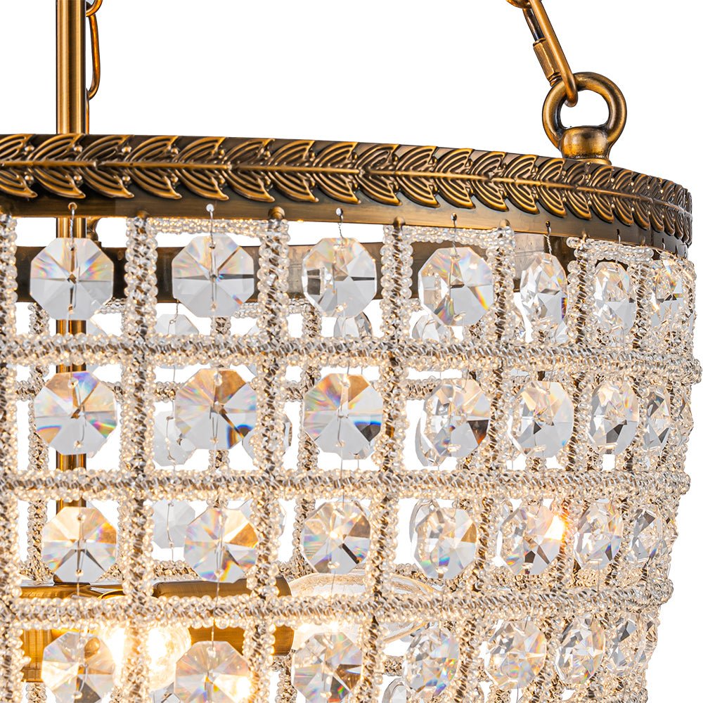 4-Light Basket Crystal Chandelier - Image 13