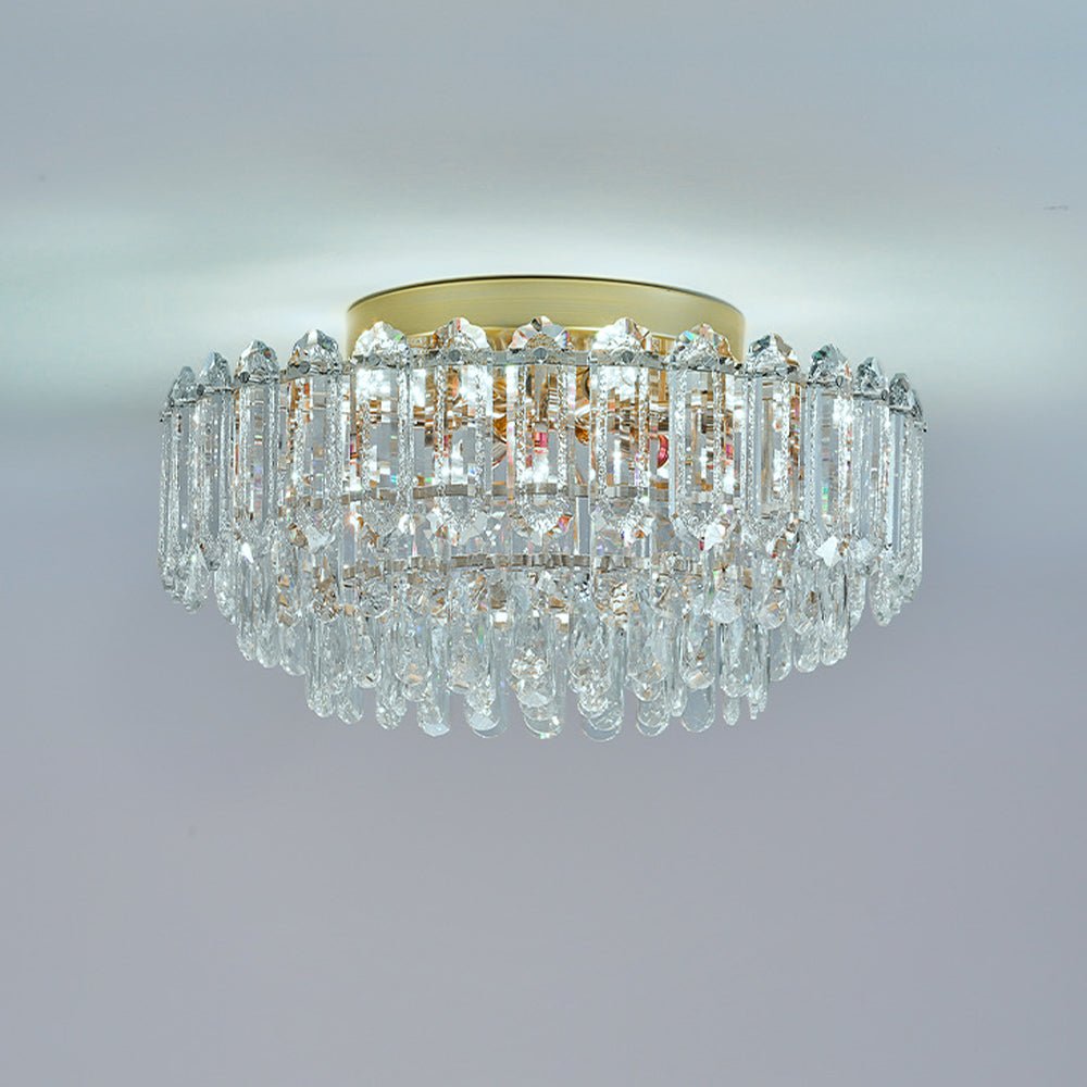 Crystal Glass Chandelier Raindrop Flush Mount Ceiling - Image 19