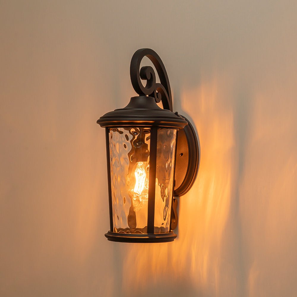 IP23 Glass Lantern Outdoor Wall Sconce - Image 5