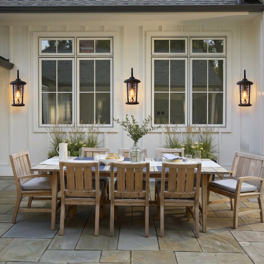 IP23 Glass Lantern Outdoor Wall Sconce - Image 2