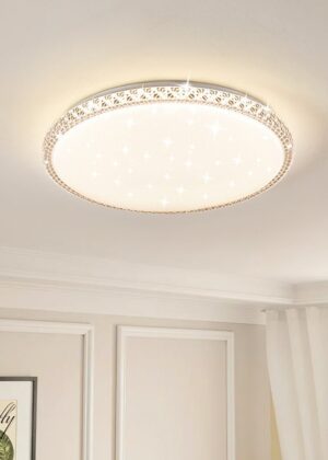 Shining Crystal-inspired Glass Chandelier Flush Mount Ceiling
