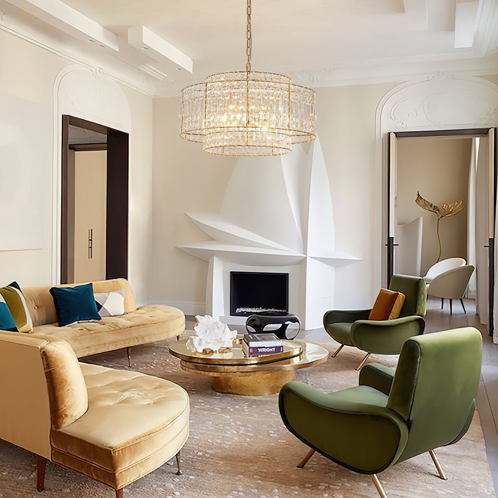 Two-Tier Crystal Chandelier - Image 2