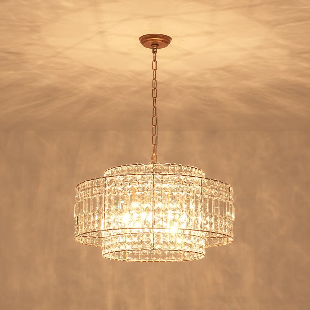 Two-Tier Crystal Chandelier - Image 3