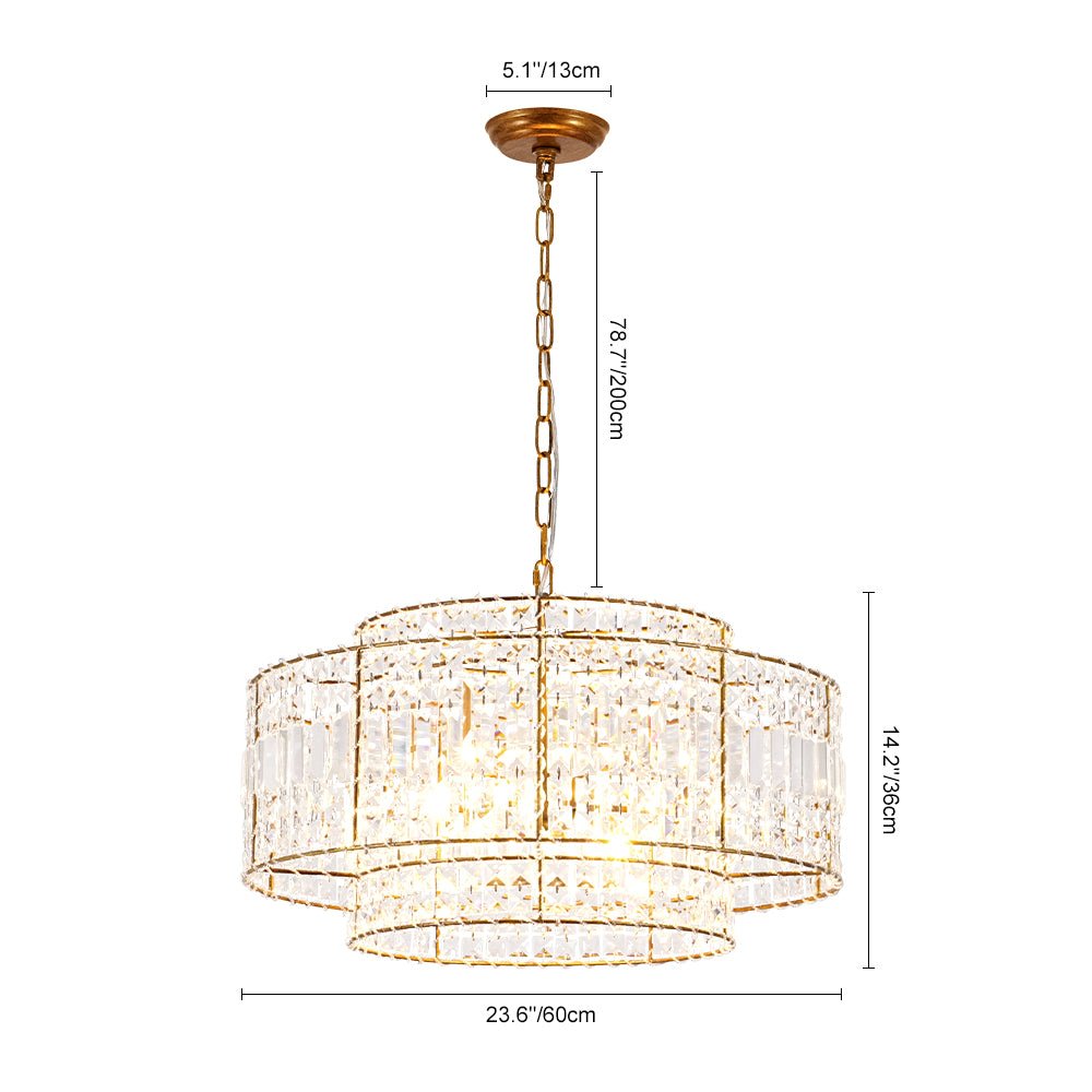 Two-Tier Crystal Chandelier - Image 9